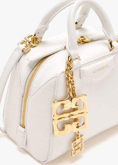 Givenchy Mini Top Handle Bag White with Gold Charm 🤍✨🔗