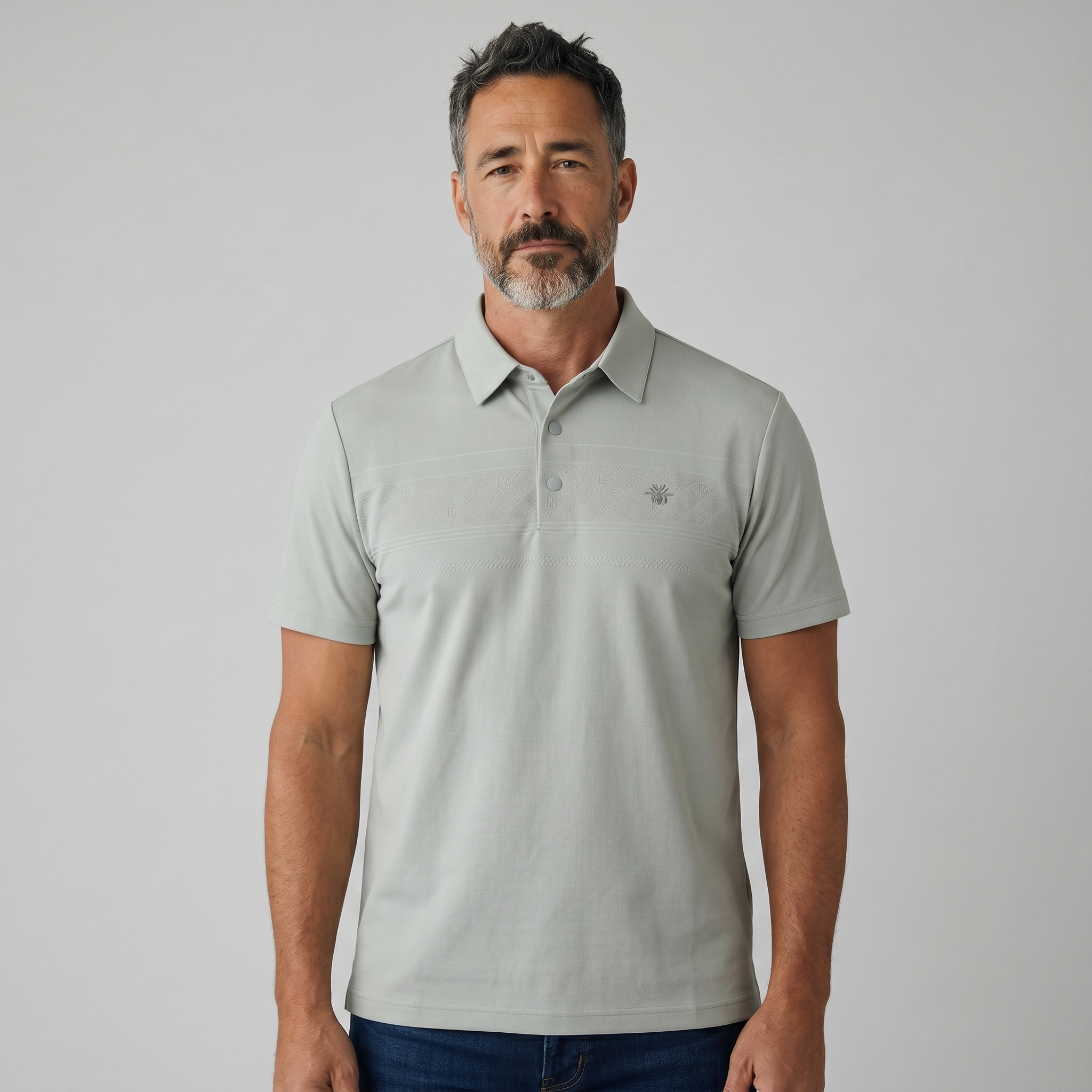 🤍🌿 Dior-Inspired Sage Green Luxury Polo Shirt – Elegant Smart Casual Essential 👔✨