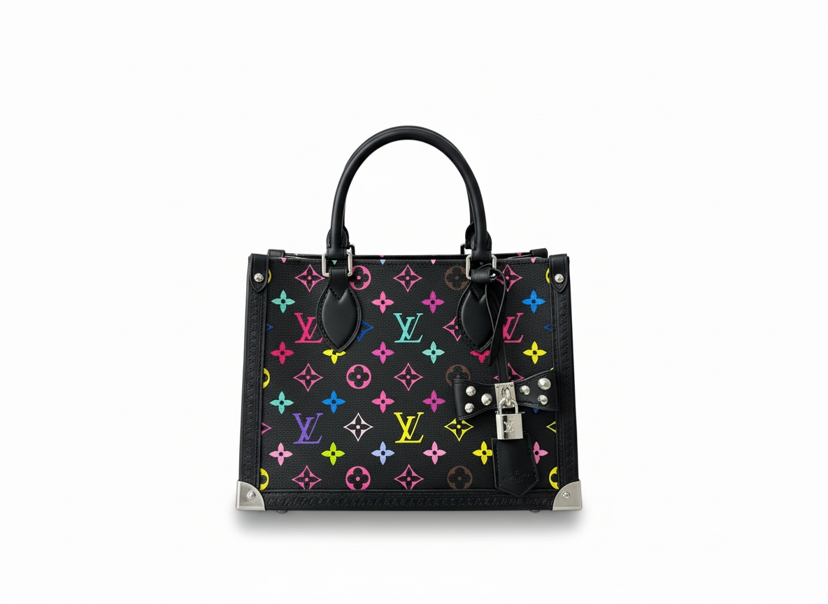 LOUIS VUITTON Onthego PM – Black Multicolor Edition 🖤🌈