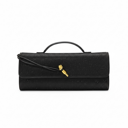 ✨ Bottega Veneta Black Crystal Knot Clutch – Luxurey Evening Handbag ✨