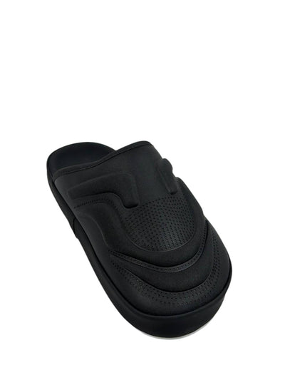 Prada Monolith Foam Slides – Black Minimal Luxury Comfort 🖤⚡