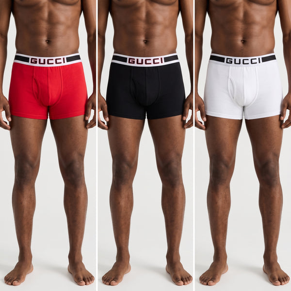 Gucci Boxer Briefs – Signature Logo Waistband 🩲