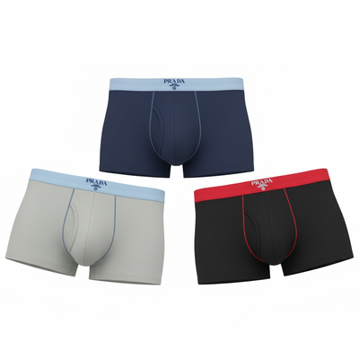 PRADA Boxer Briefs 3-Pack – Sleek Luxury & Second-Skin Comfort 🩲🔥
