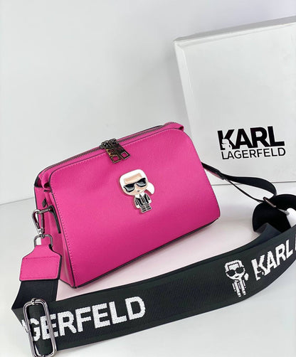 Title: Karl Lagerfeld Crossbody Bag with Iconic Charm