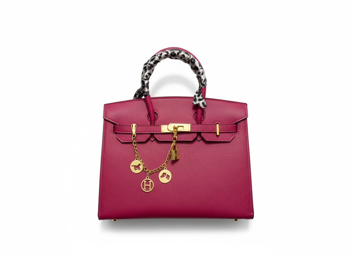 HERMÈS Birkin Style Pink Leather Bag 💗✨ | Gold Hardware Edition