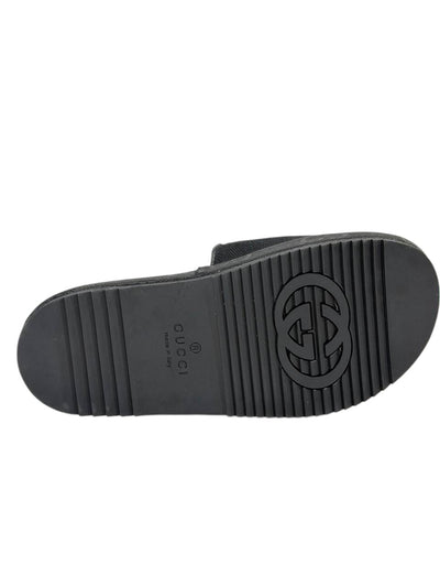 GUCCI Slides – Black Monogram GG Edition 🖤✨