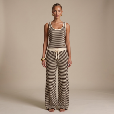 🤎 Loro Piana Striped Knit Lounge Set ✨