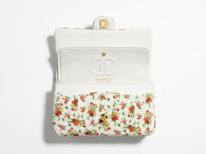 ✨ Chanel Garden Bloom Classic Flap Bag 🌺🤍