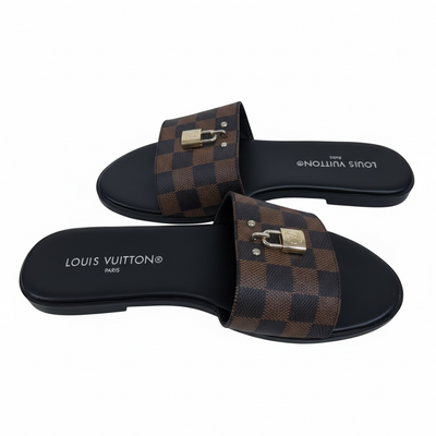 LOUIS VUITTON Damier Slides 🔒🤎 | Iconic Statement Luxury