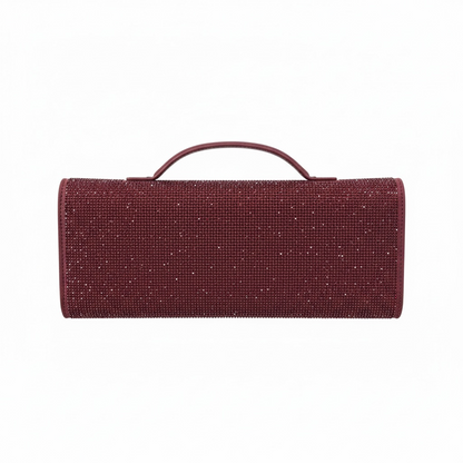 ✨ Bottega Veneta Burgundy Crystal Knot Clutch – Luxury Evening Bag ✨