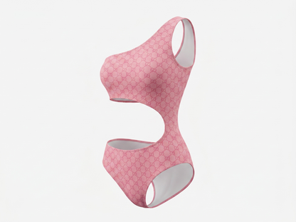 Gucci GG Cut-Out One-Shoulder Swimsuit