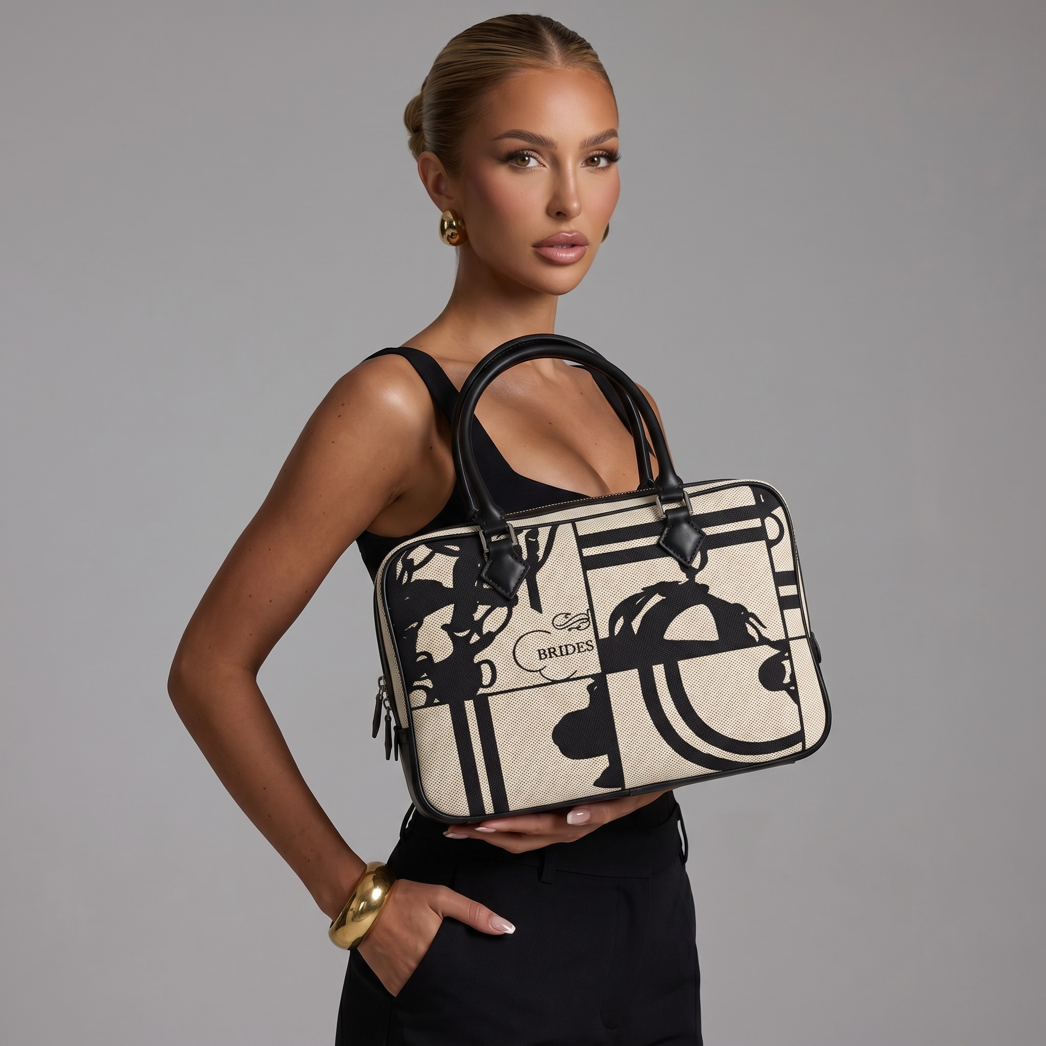 🐎 Hermès Brides de Gala Inspired Canvas Top Handle Bag ✨