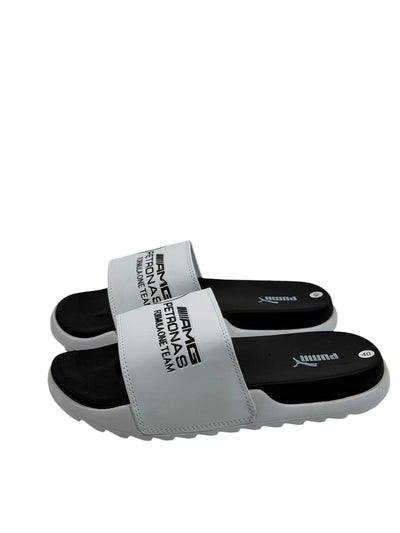 PUMA x AMG PETRONAS Slide Sandals – White Edition ⚡🏁