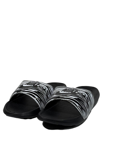 NIKE Zebra Slide Sandals – Black & White Edition 🖤⚡