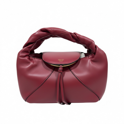 FENDI Burgundy Knot Handle Leather Bag ❤️✨