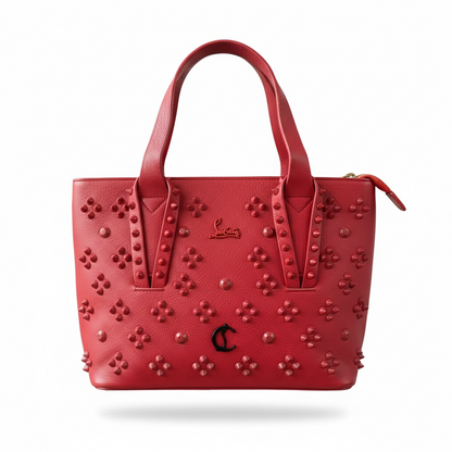Christian Louboutin Red Studded Tote ❤️🔥 | Bold Everyday Luxury