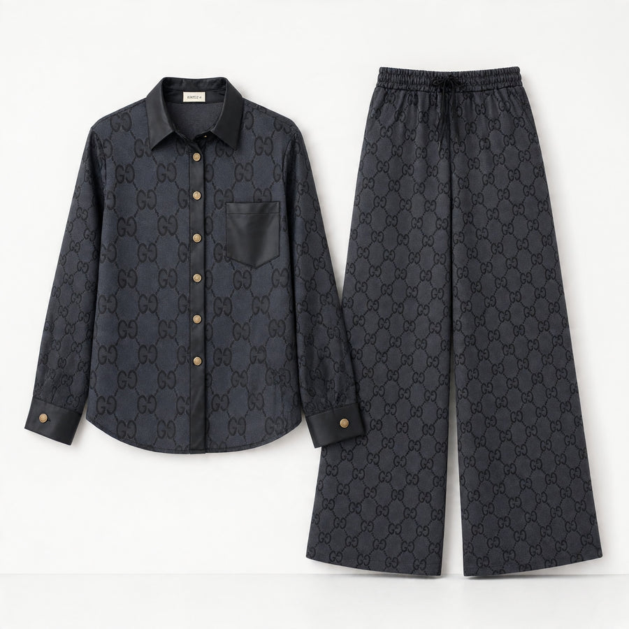 Gucci Monogram  Set – Black Charcoal