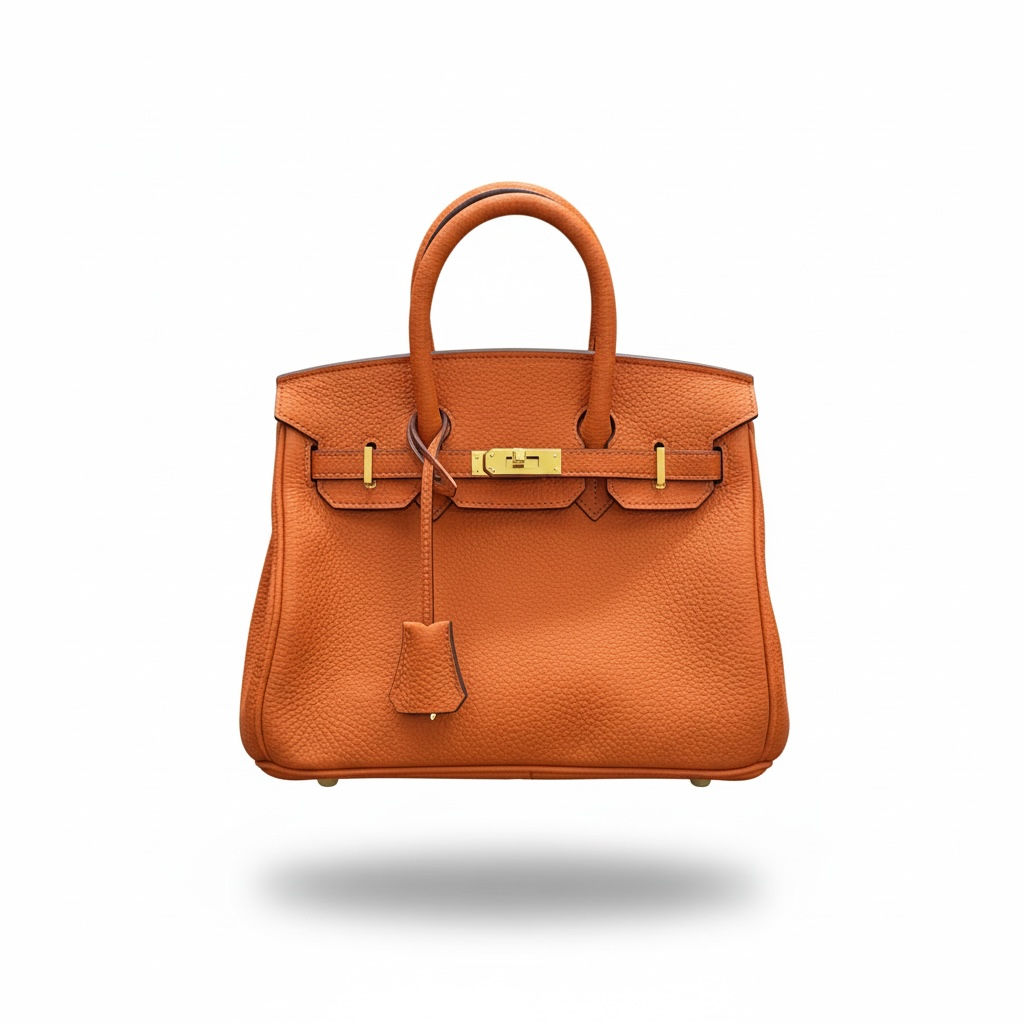 Hermès Birkin Style Orange Leather Bag 🧡✨ | Iconic Luxury Statement
