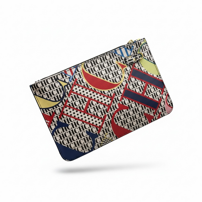 Carolina Herrera CH Monogram Graphic Zip Pouch 🎨✨