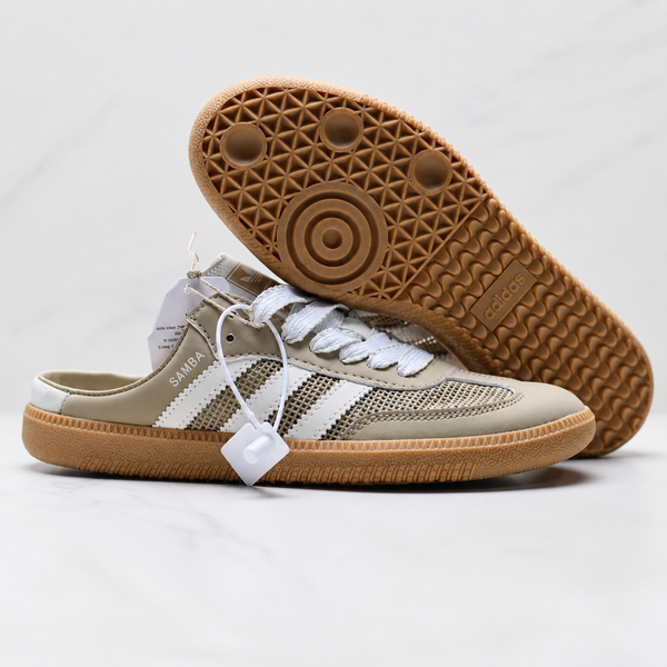 Adidas Samba Mule – Sand White Gum Trainer 👟