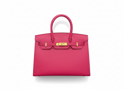 HERMÈS Birkin Style Pink Leather Bag 💗✨ | Gold Hardware Edition