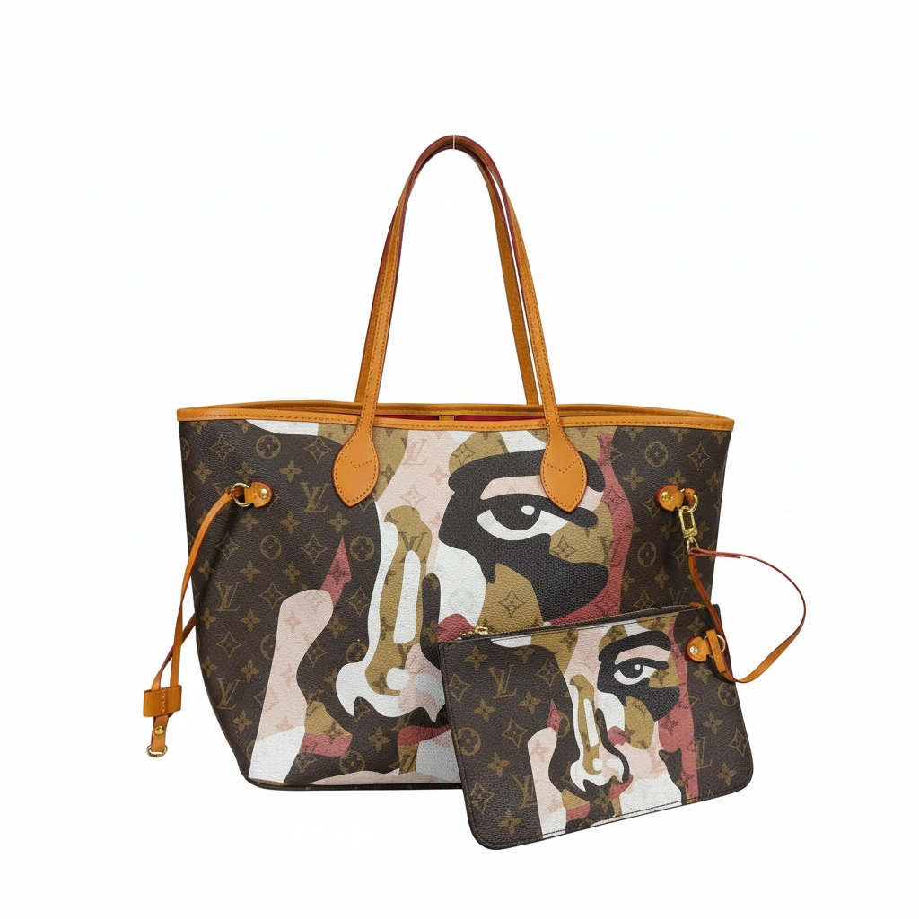 Louis Vuitton Limited Edition Artistic Monogram Tote 🖼️👜✨