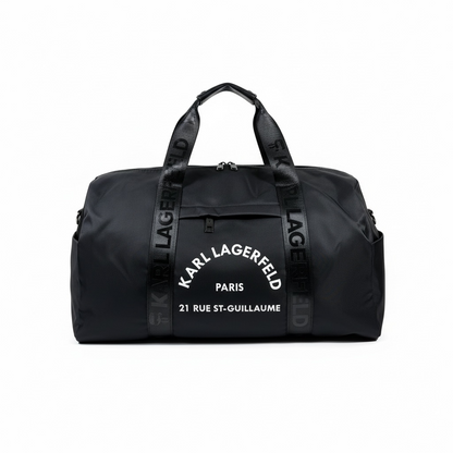 KARL LAGERFELD Paris Travel Duffle 🖤✈️ | Signature Logo Edition