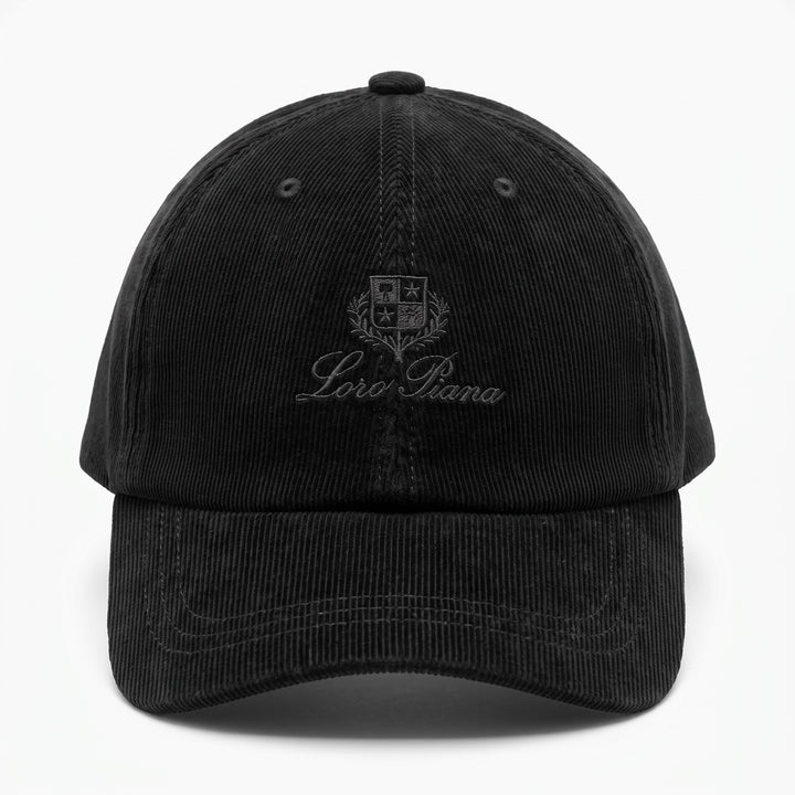 Loro Piana Corduroy Cap – Black