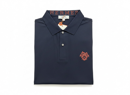 Hermès Navy Polo Shirt 🔵✨ Luxury Signature Edition