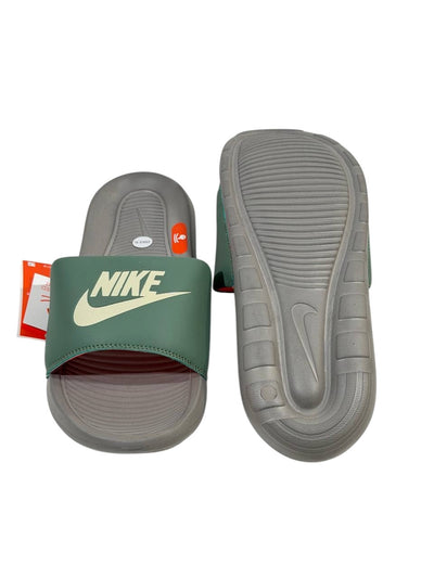 NIKE Comfort Slide – Olive Green & Grey Edition 🟢⚪