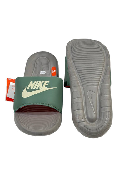 NIKE Comfort Slide – Olive Green & Grey Edition 🟢⚪