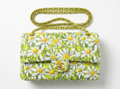 🌼 Chanel Daisy Bloom Classic Flap Bag 🌼