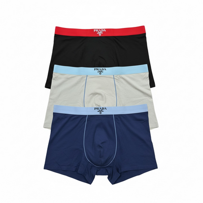 PRADA Boxer Briefs 3-Pack – Sleek Luxury & Second-Skin Comfort 🩲🔥