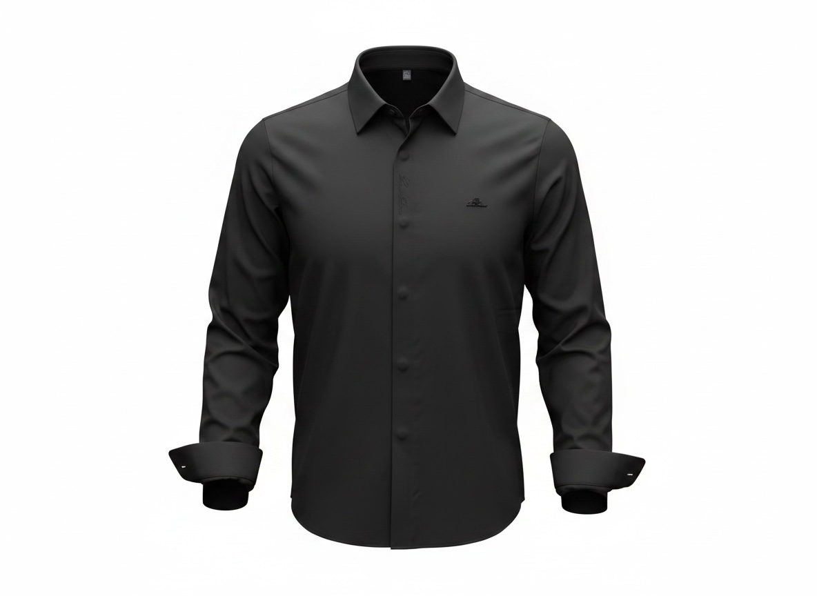Loro Piana Black Long Sleeve Shirt 🖤✨ Minimal Luxury Fit