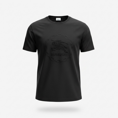 Burberry Black Embossed Logo T-Shirt 🖤✨ Ultra Minimal Edition