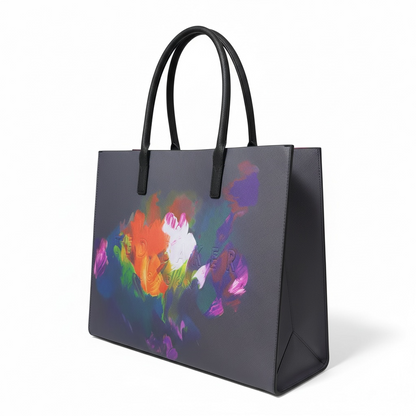 🎨 Ted Baker Floral Art Print Tote Bag – Elegant Designer Shoulder Bag