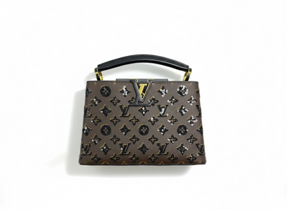 Louis Vuitton Capucines Monogram  Bag – Classic Brown & Black 🤎🖤✨