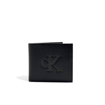 Calvin Klein Black Leather Wallet – Embossed Logo Edition 🖤🪙