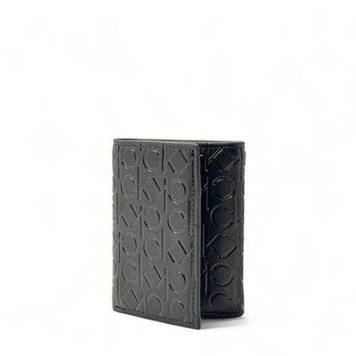 Calvin Klein Embossed Trifold Wallet – Monogram Edition