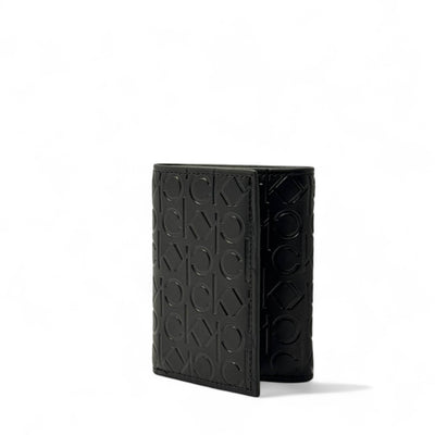 Calvin Klein Embossed Trifold Wallet – Monogram Edition