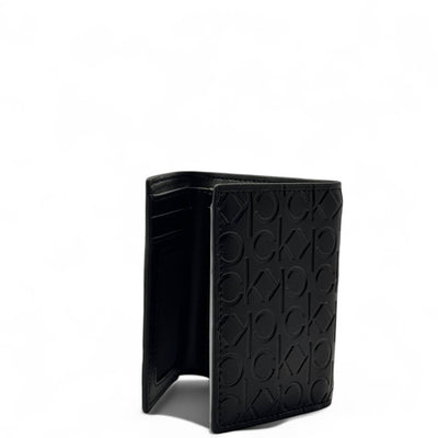 Calvin Klein Embossed Trifold Wallet – Monogram Edition