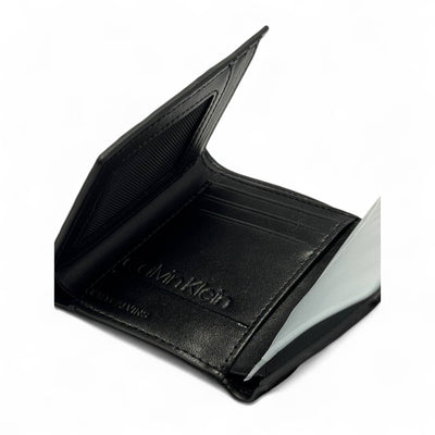 Calvin Klein Embossed Trifold Wallet – Monogram Edition