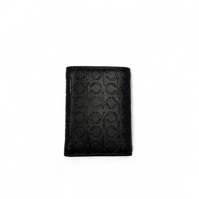 Calvin Klein Embossed Trifold Wallet – Monogram Edition