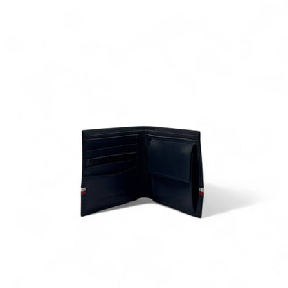 Tommy Hilfiger Navy Leather Wallet – Signature Stripe Edition 🇺🇸💼
