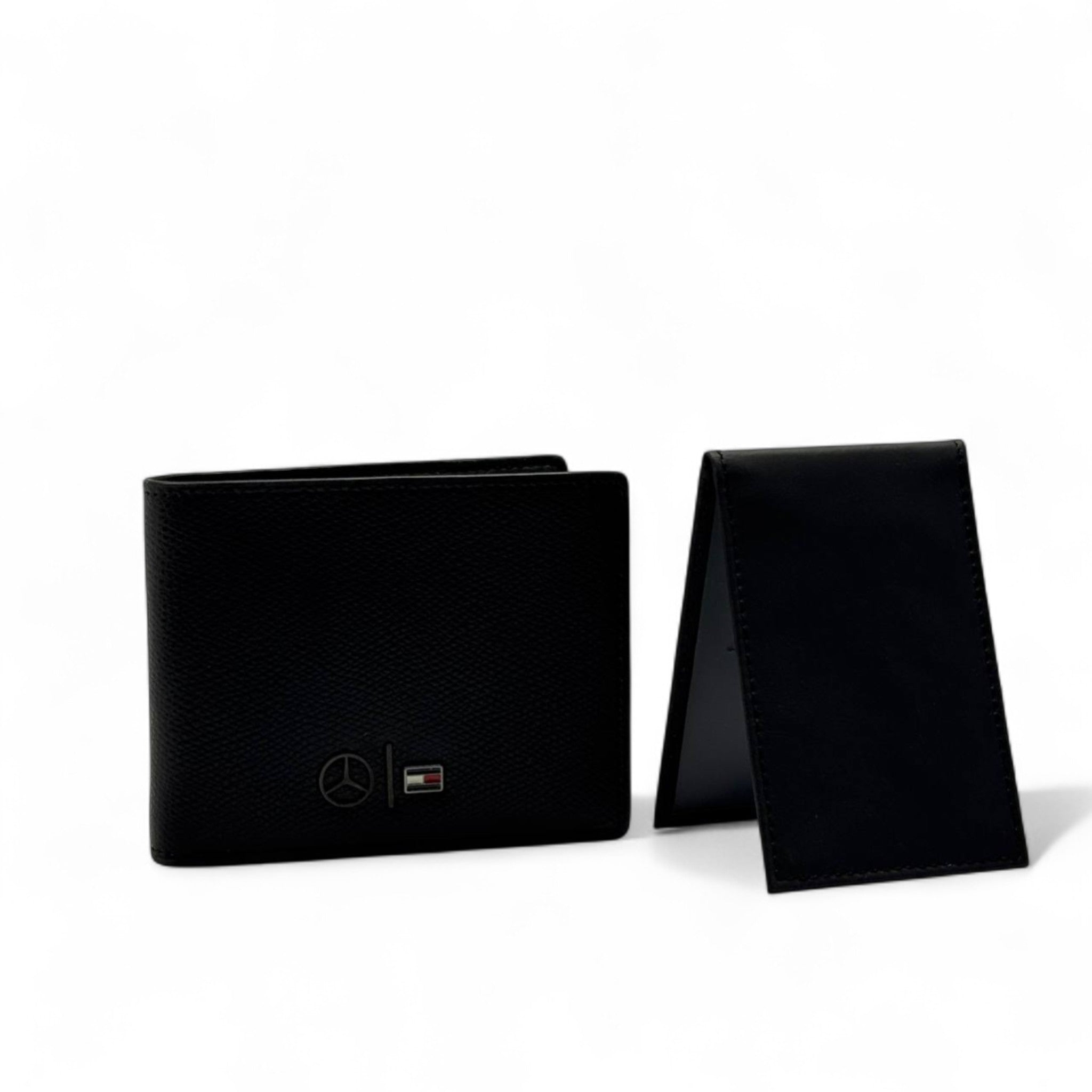 Tommy Hilfiger x Mercedes-Benz Black Leather Wallet – Limited Edition 🚘🖤