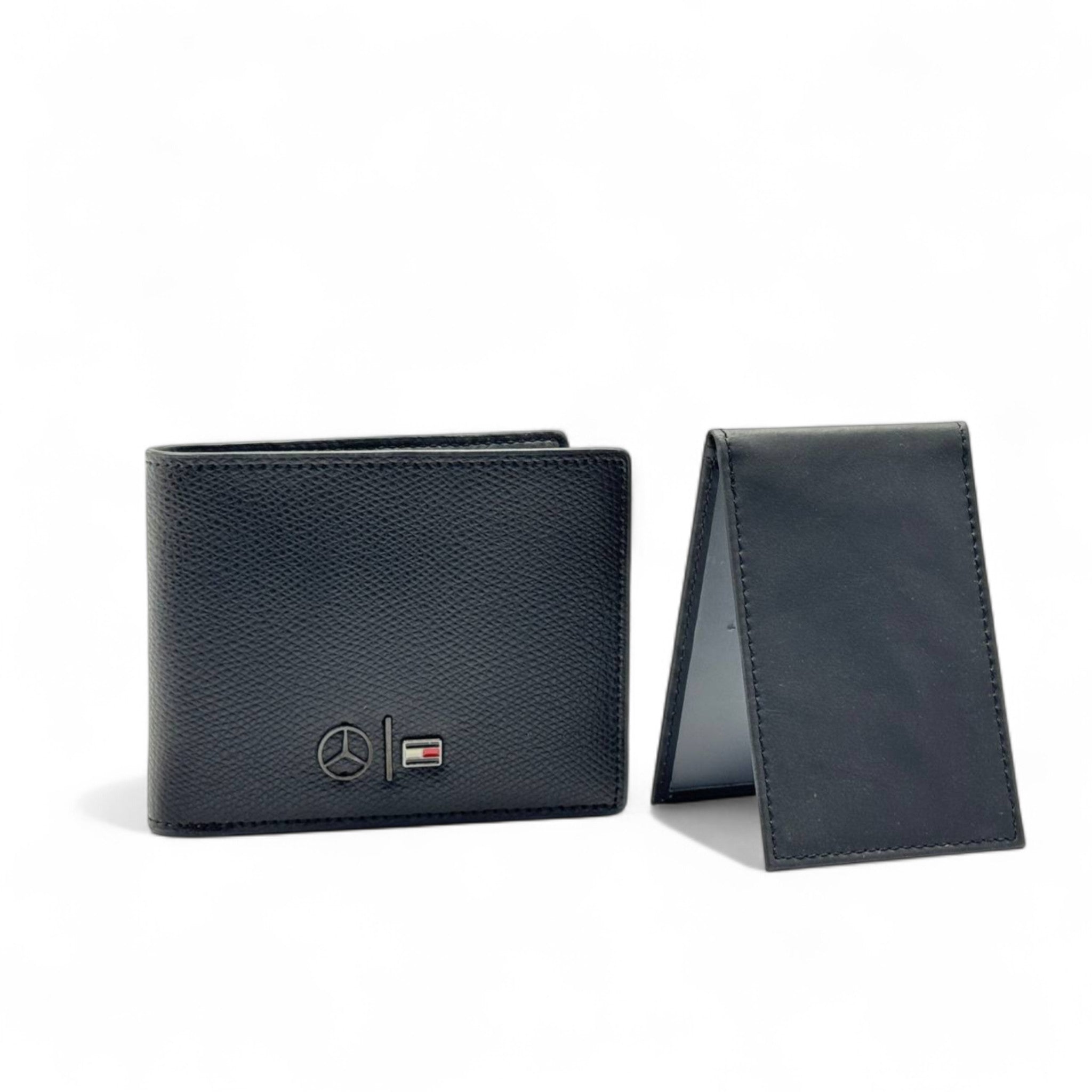 Tommy Hilfiger x Mercedes-Benz Black Leather Wallet – Limited Edition 🚘🖤