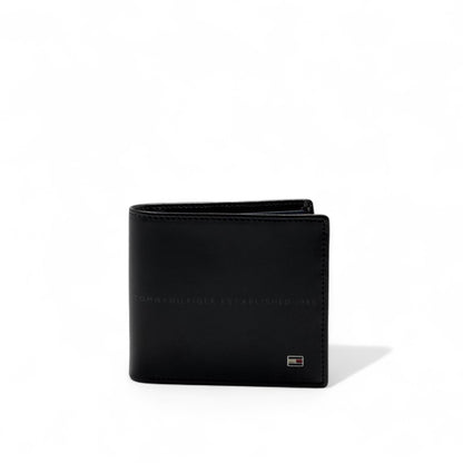 Tommy Hilfiger Classic Black Leather Wallet – EST. 1985 🖤✨