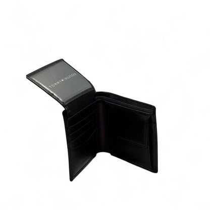 Tommy Hilfiger Classic Black Leather Wallet – EST. 1985 🖤✨