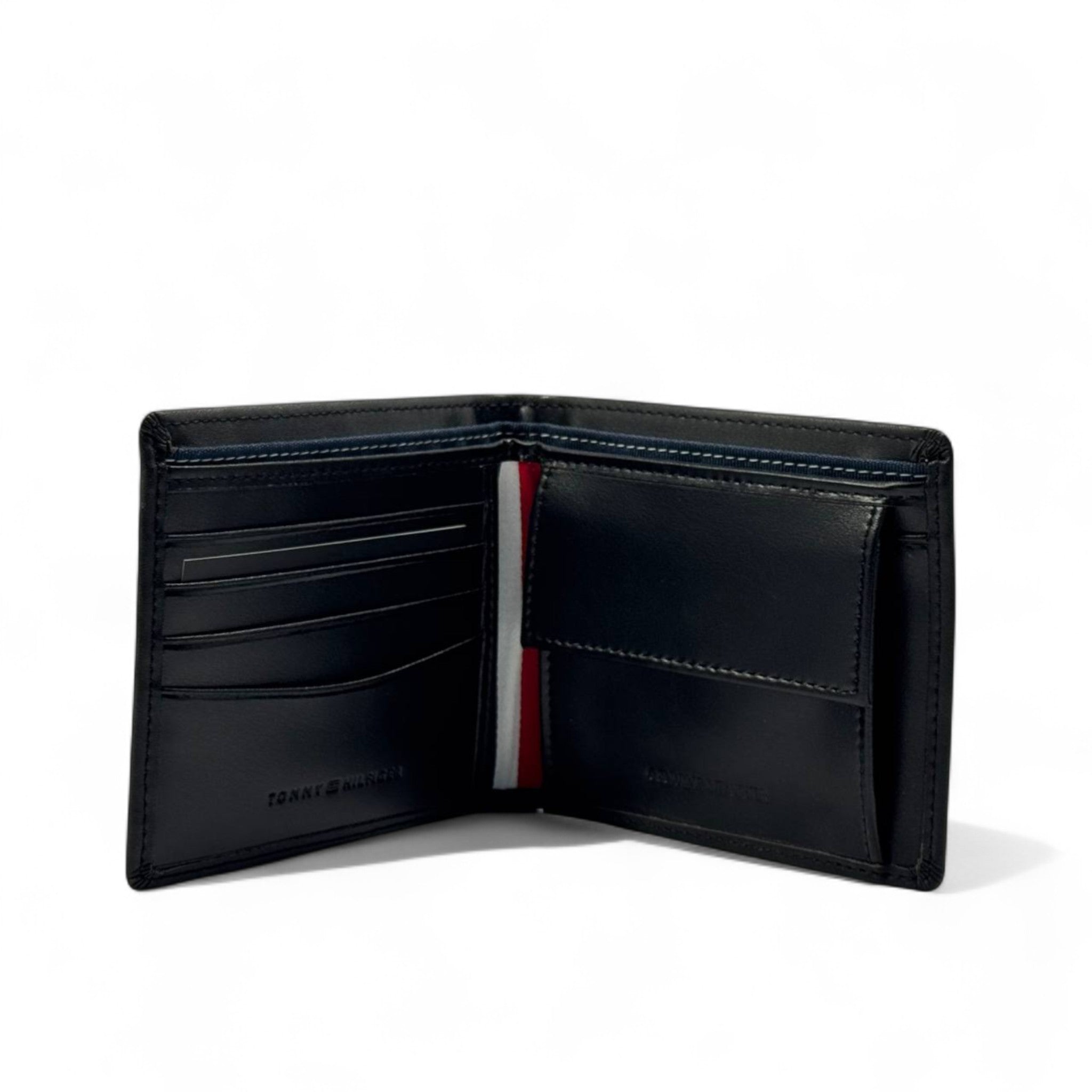 Tommy Hilfiger Geometric-Embossed Black Wallet 🖤🧩