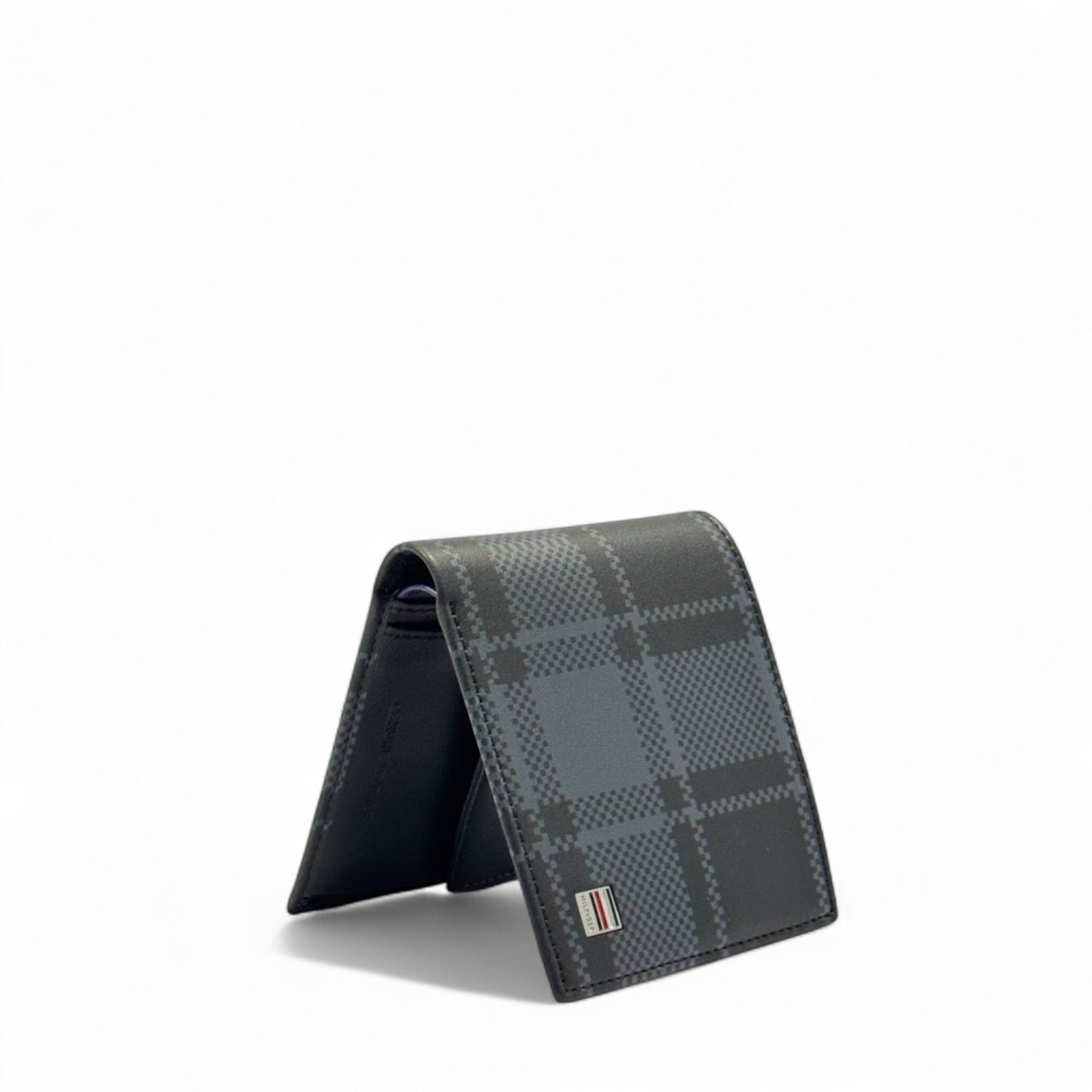 Tommy Hilfiger Black Checkered Print Wallet 🖤🧵